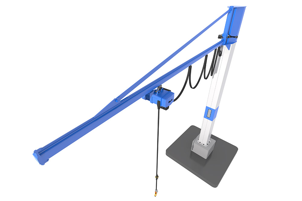 Slewing jib cranes