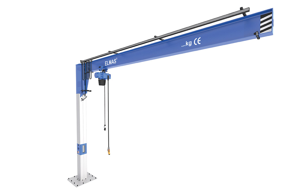 Slewing jib cranes